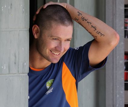 Michael Clarke Left Arm Tattoo